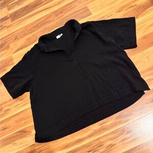 GAP | Black Linen Collared Shirt
